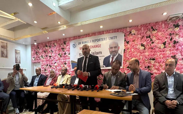 ইউকে বাংলা রিপোর্টার্স ইউনিটির সঙ্গে মেয়র প্রার্থী সিরাজুলের মতবিনিময়